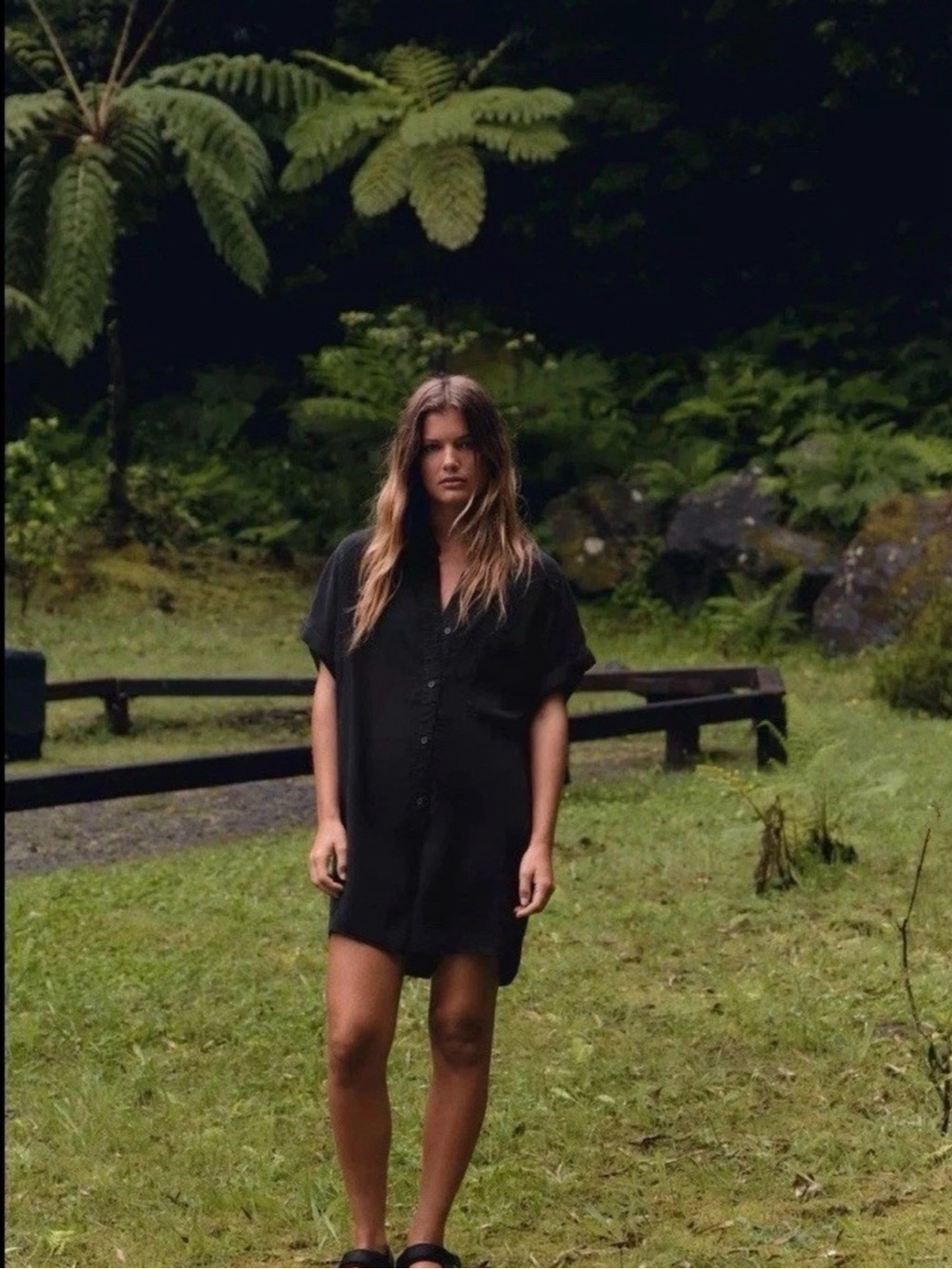 Zara Black Short-Sleeve Button-Down Shirt Dress NWT ❗️